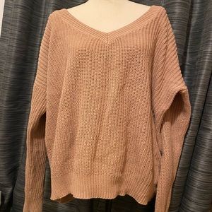 Knit Cozy Low-Back Sweater